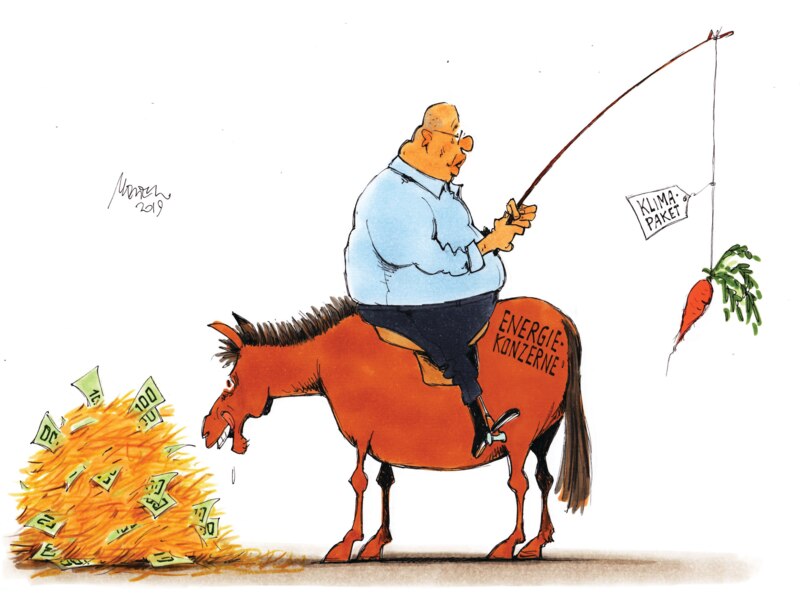 Karikatur Altmaier Esel Klimapaket 