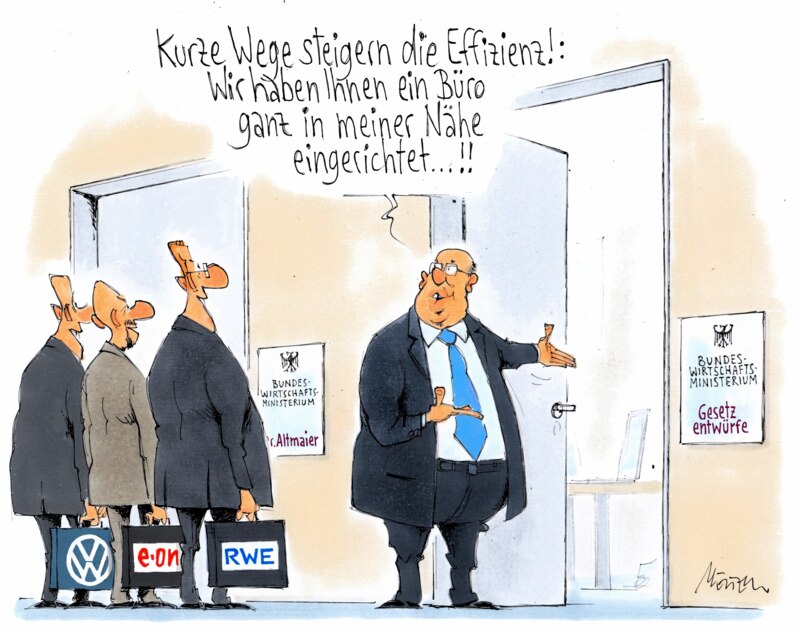 Karikatur Gesetzesentwürfe