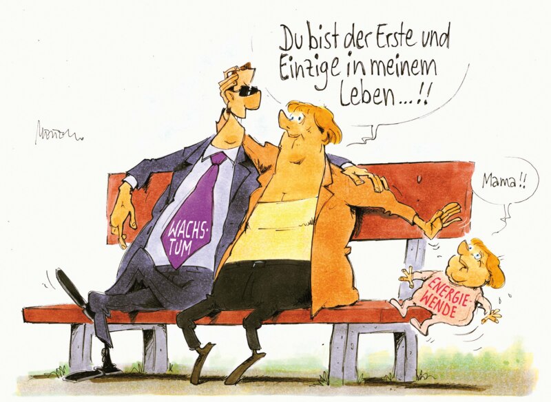 Karikatur Lebenspartner Wachstum 