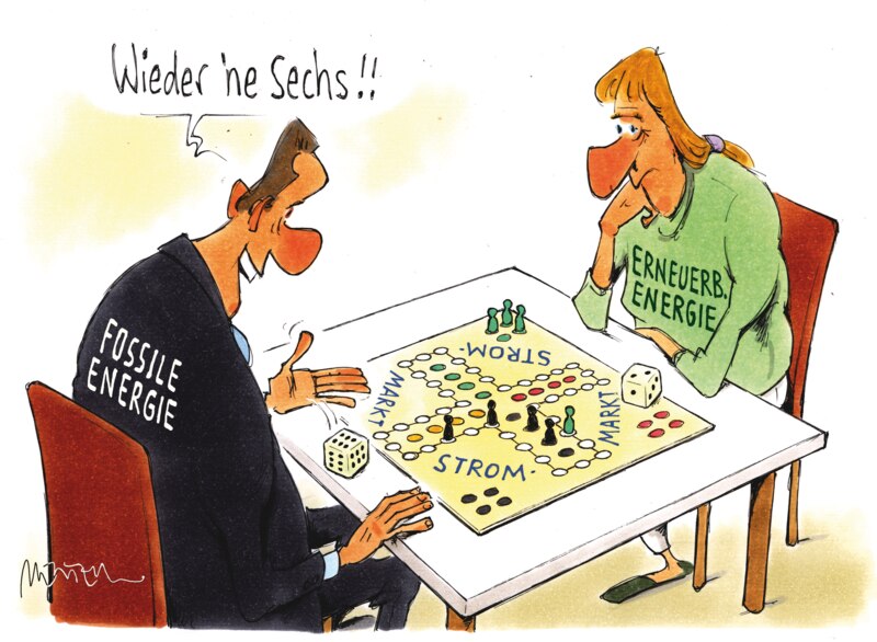 Karikatur Brettspiel Wettbewerb